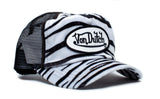 Von Dutch Zebra Print Vintage (2005) Truckers Hat Cap Snap Back
