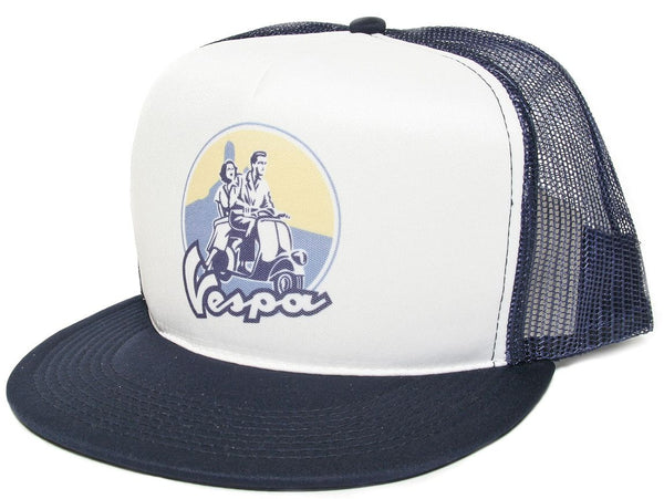 Retro VESPA SCOOTER EURO Vintage Logo Baseball Hat Cap Snapback Rare