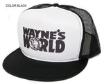 Wayne's World Hat Cap Mesh/Foam Truckers Snapback Black